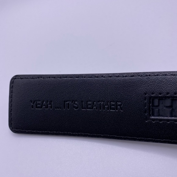 Leather Belt Cut To Pant Size Men’s Customized Belt Up Cuts Up to Size 40 - Picture 4 of 10